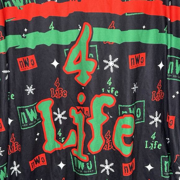 WWE NWO Hulkster Hogan Big Daddy Cool  Razor Ramon Light Up Holiday Sweater  XL - Picture 7 of 12